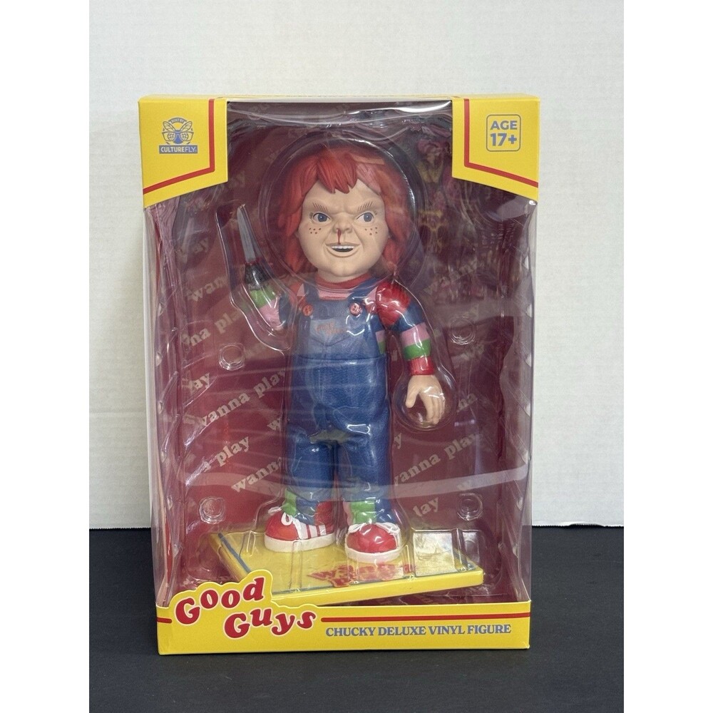 Chucky Deluxe Vinyl Figure Culturefly 9" Good Guys Charles Lee Ray New Sealed